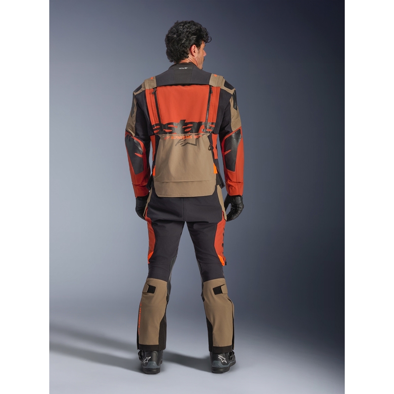 Мото яке Alpinestars Halo PRO Drystar XF, светлокафяво-тъмнооранжево-черно