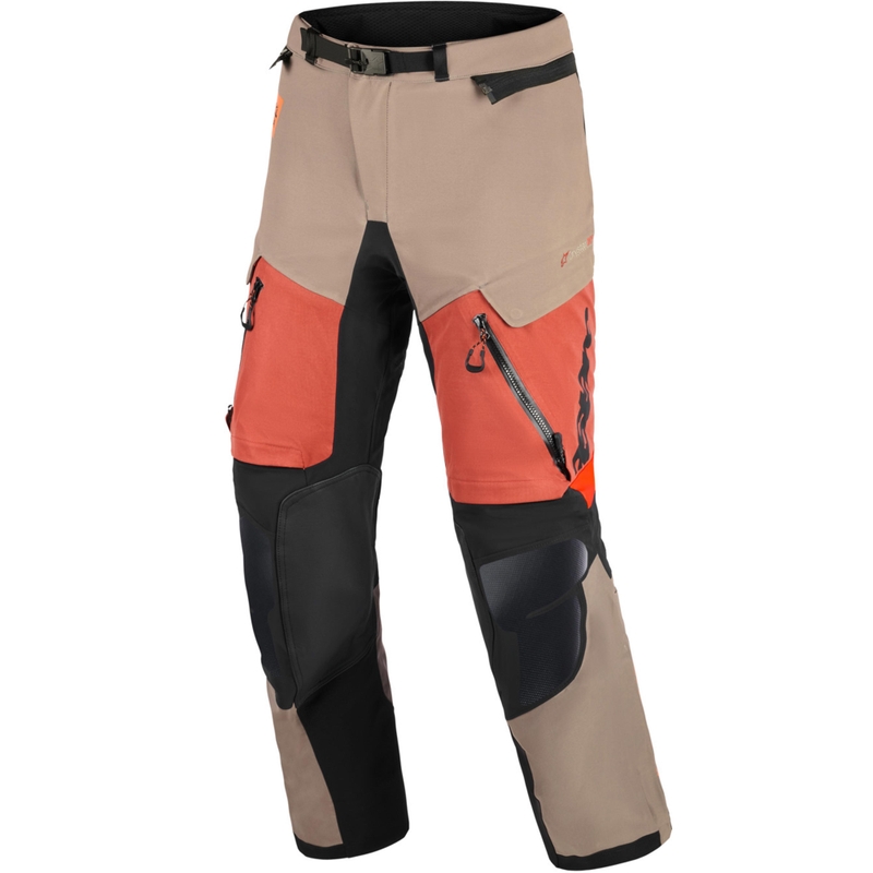 Мото панталон Alpinestars Halo PRO Drystar XF, светлокафяво-тъмнооранжево-черно