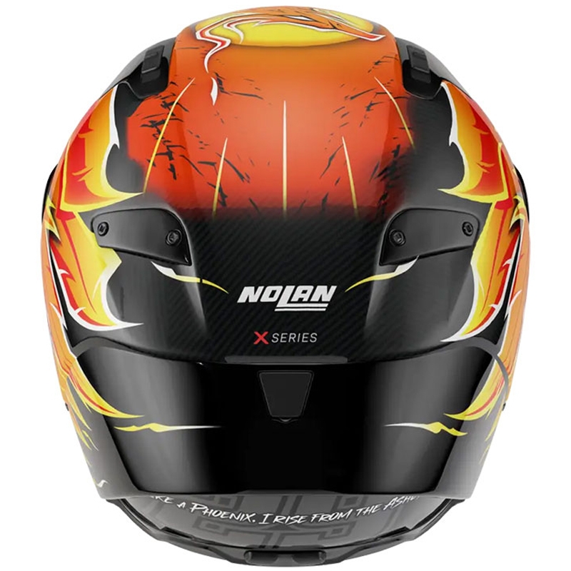 Мотоциклетна каска Nolan X-804 RS Ultra Carbon Replica Iannone 368 черно-червено-оранжево-жълто