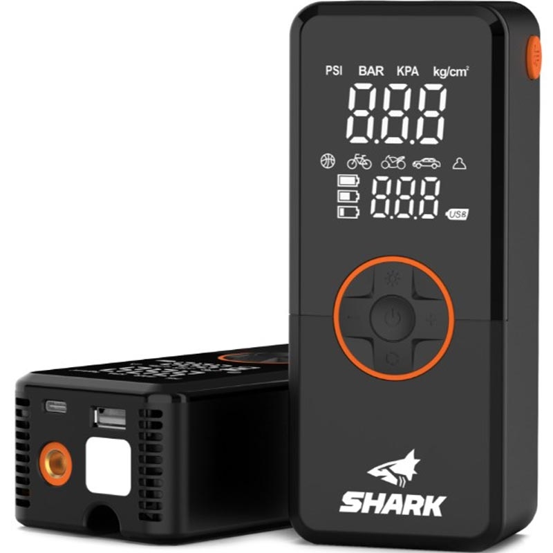 Компресор с батерия и външна батерия SHARK BP-150 черен