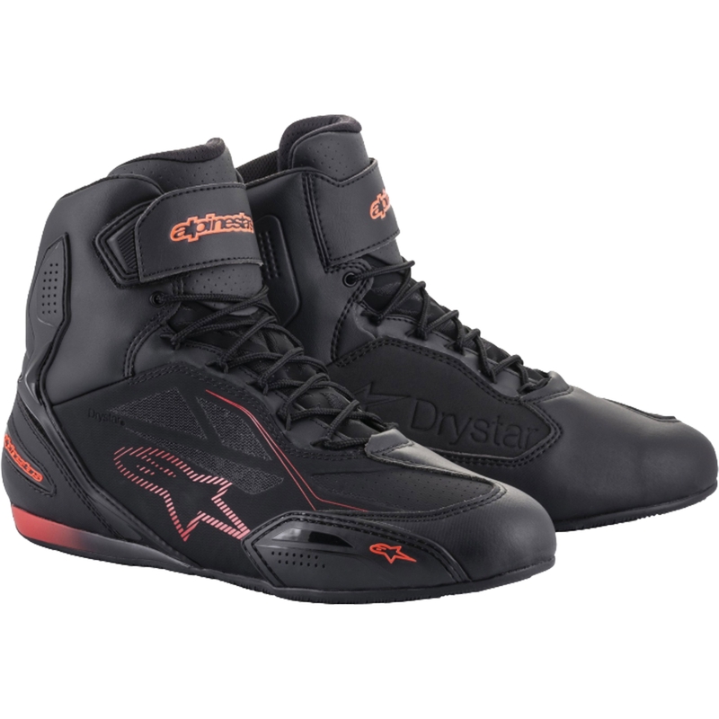 Alpinestars Faster 3 Drystar Black-Fluo Red Мотоциклетни ботуши