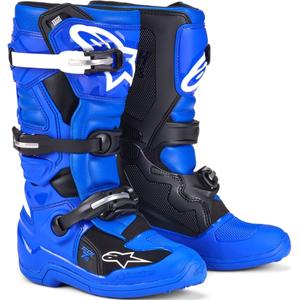 Детски мотоциклетни ботуши Alpinestars Tech 7 S, синьо-бяло-черно