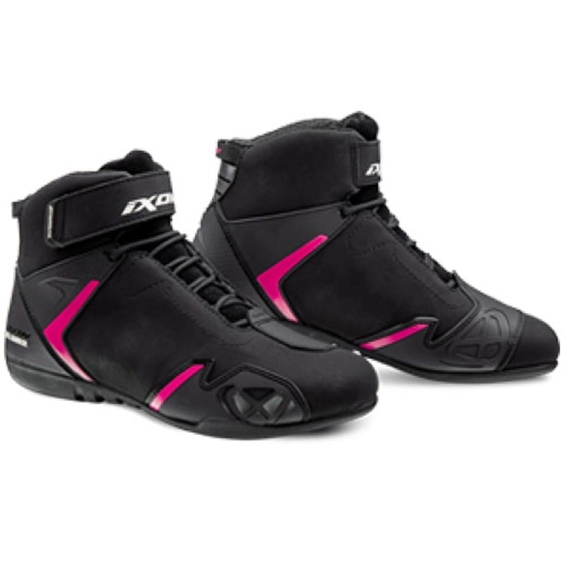 Дамски ботуши за мотоциклети IXON Gambler WP Black and Pink