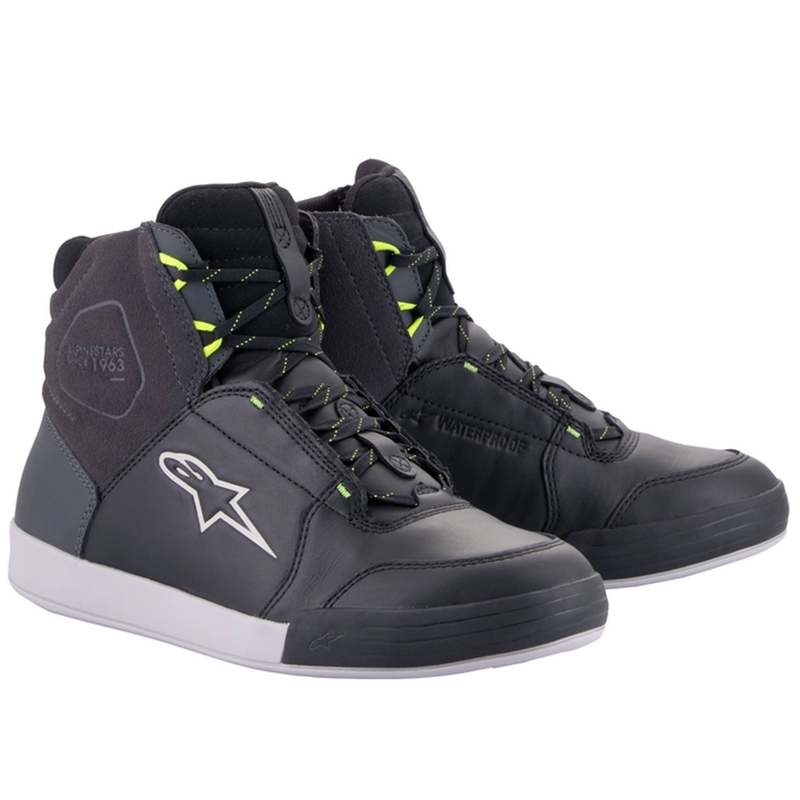 Alpinestars Chrome Drystar Black-Grey-Fluo Yellow Мотоциклетни ботуши