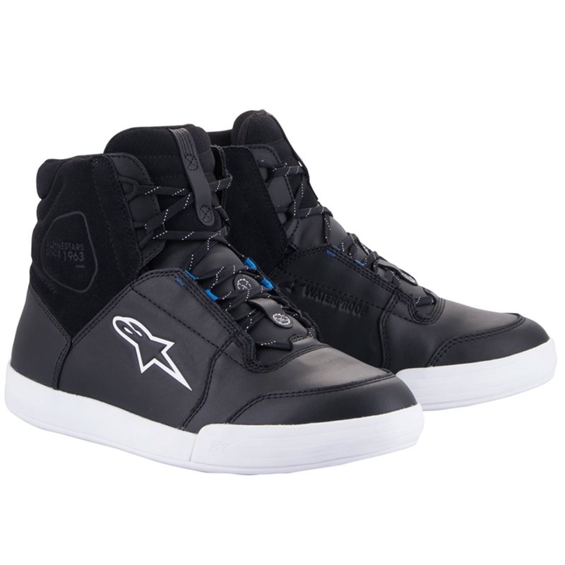 Alpinestars Chrome Drystar Черни, бели и сини ботуши за мотоциклети