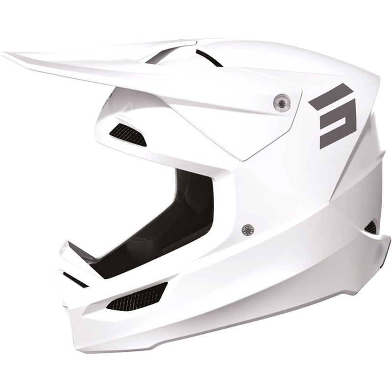 Мотокрос каска Shot Furious Solid White