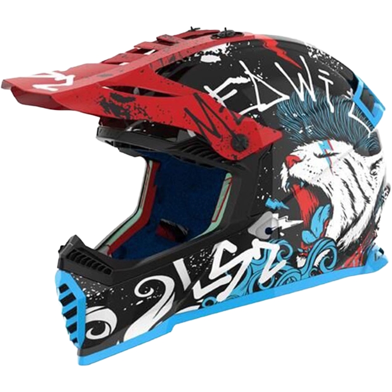 Детска каска за мотокрос LS2 MX437 Fast EVO Mini Starmaw черна