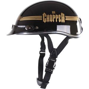 Мотоциклетна каска braincap RSA Skull черна гланцова