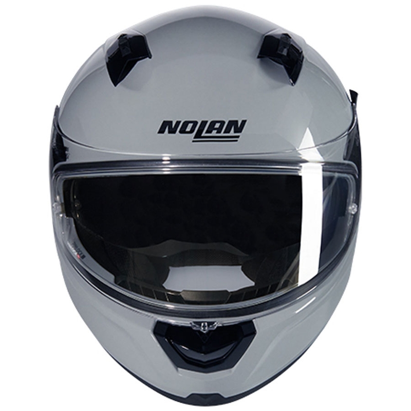 Мотоциклетна каска Nolan N60-6 Classico с пълно лице, лъскаво сива