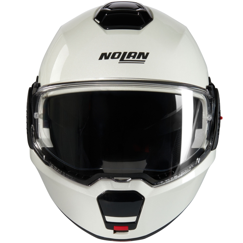 Мото каска Nolan N120-1 Classico Nobile N-COM 320 с отваряща се дръжка, бяла