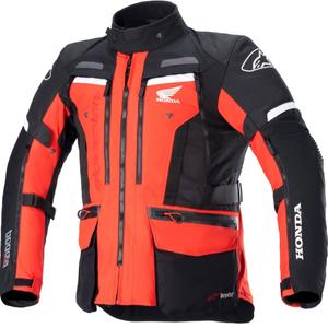 Мотоциклетно яке Alpinestars Bogota PRO Drystar Honda, колекция флуоресцентно червено-черно
