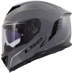 Мотоциклетна каска с пълно лице LS2 FF818 Storm III, лъскаво сива