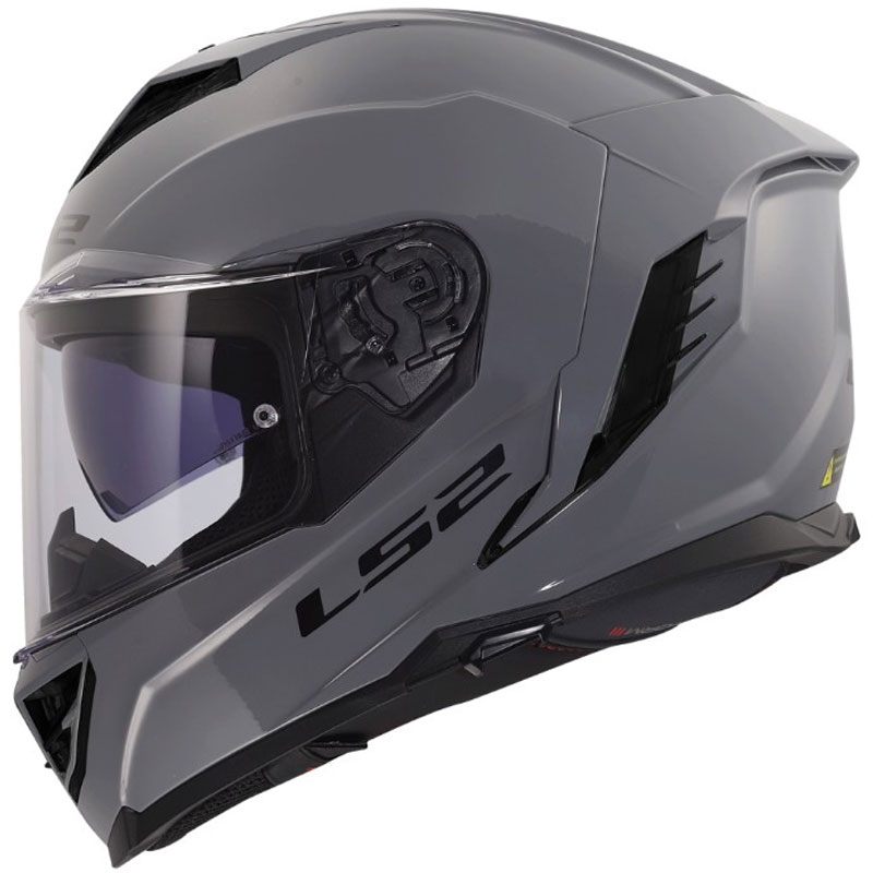 Мотоциклетна каска с пълно лице LS2 FF818 Storm III, лъскаво сива