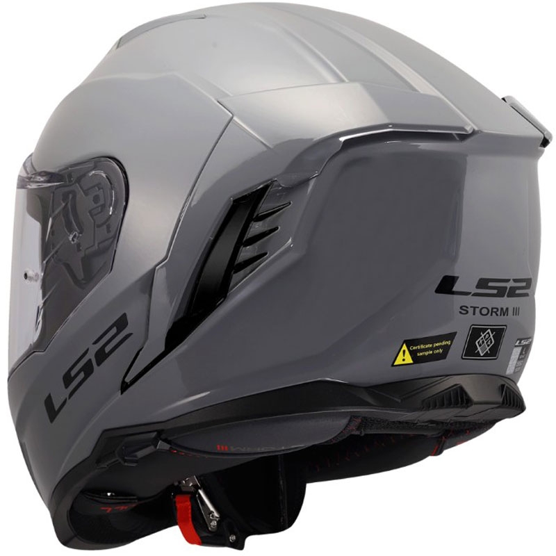 Мотоциклетна каска с пълно лице LS2 FF818 Storm III, лъскаво сива
