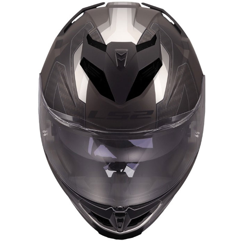Мотоциклетна каска с пълно лице LS2 FF818 Storm III Sports, матово черно-сива