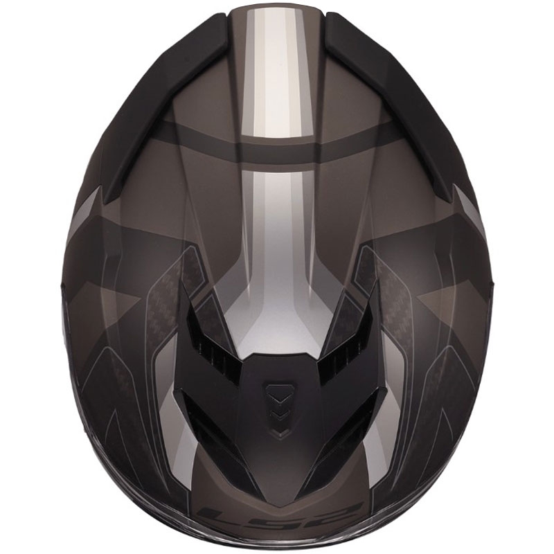 Мотоциклетна каска с пълно лице LS2 FF818 Storm III Sports, матово черно-сива