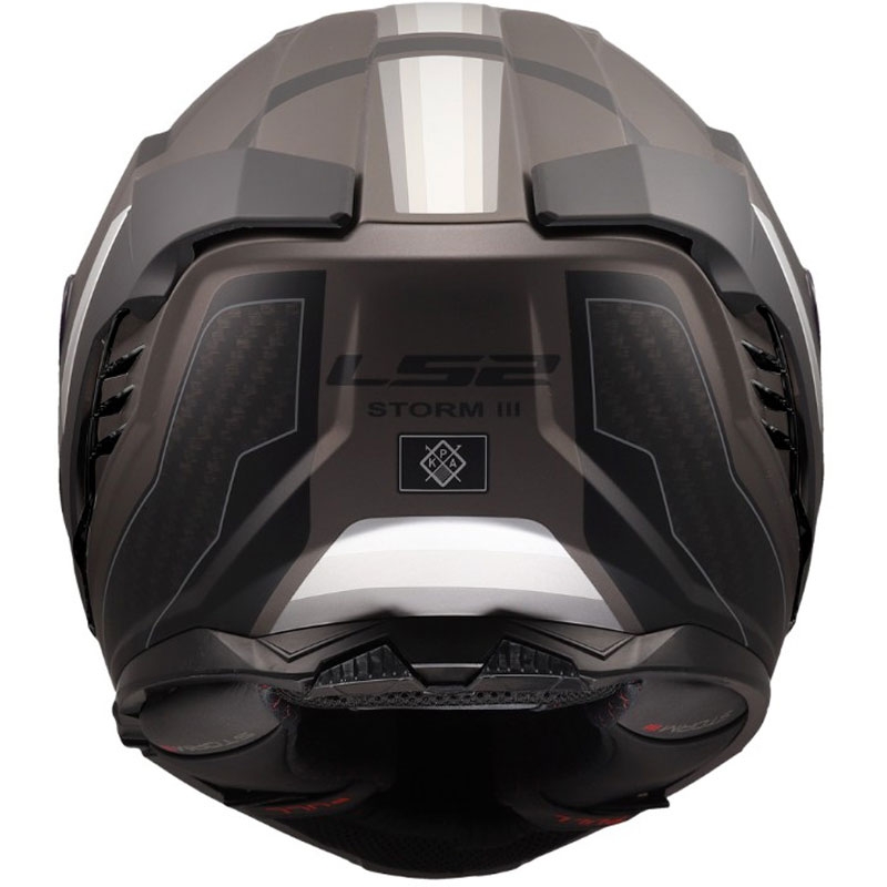 Мотоциклетна каска с пълно лице LS2 FF818 Storm III Sports, матово черно-сива