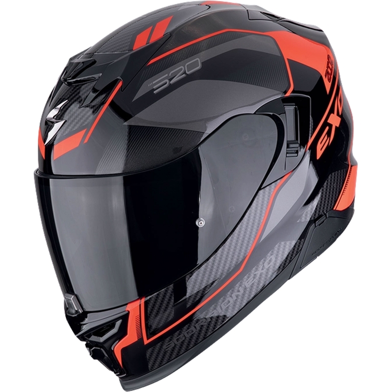 Интегрална мотоциклетна каска Scorpion EXO-520 EVO AIR LENA черно-червена разпродажба