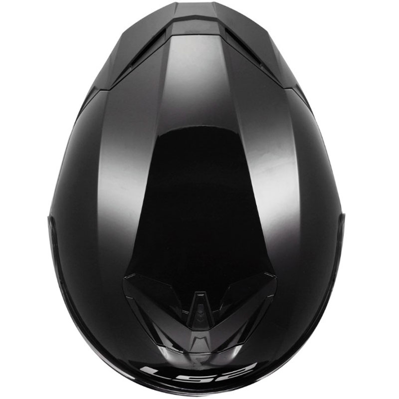 Мотоциклетна каска с пълно лице LS2 FF820 Rapid III, плътно лъскаво черно
