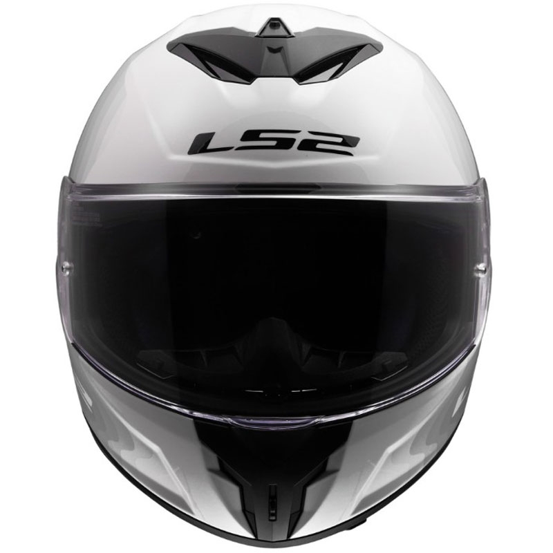 LS2 FF820 Rapid III Flow мотоциклетна каска с пълно лице, лъскава, бяло-сива