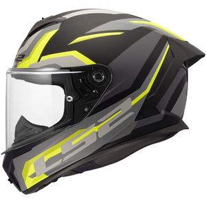 LS2 FF820 Rapid III Hyper каска за мотоциклет с пълно лице, матово черно-жълта