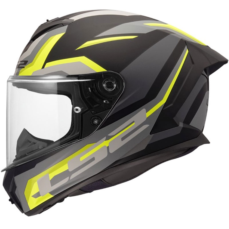 LS2 FF820 Rapid III Hyper каска за мотоциклет с пълно лице, матово черно-жълта