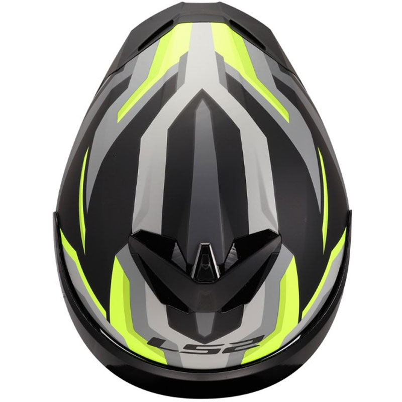 LS2 FF820 Rapid III Hyper каска за мотоциклет с пълно лице, матово черно-жълта