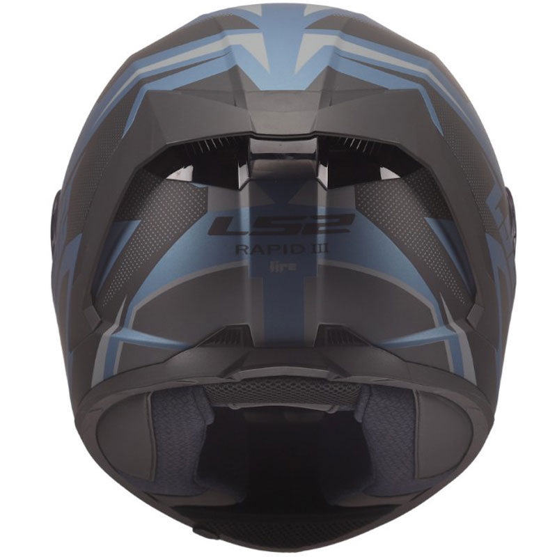 LS2 FF820 Rapid III Xtrem каска за мотоциклет с пълно лице, матово черно-синьо-петролно
