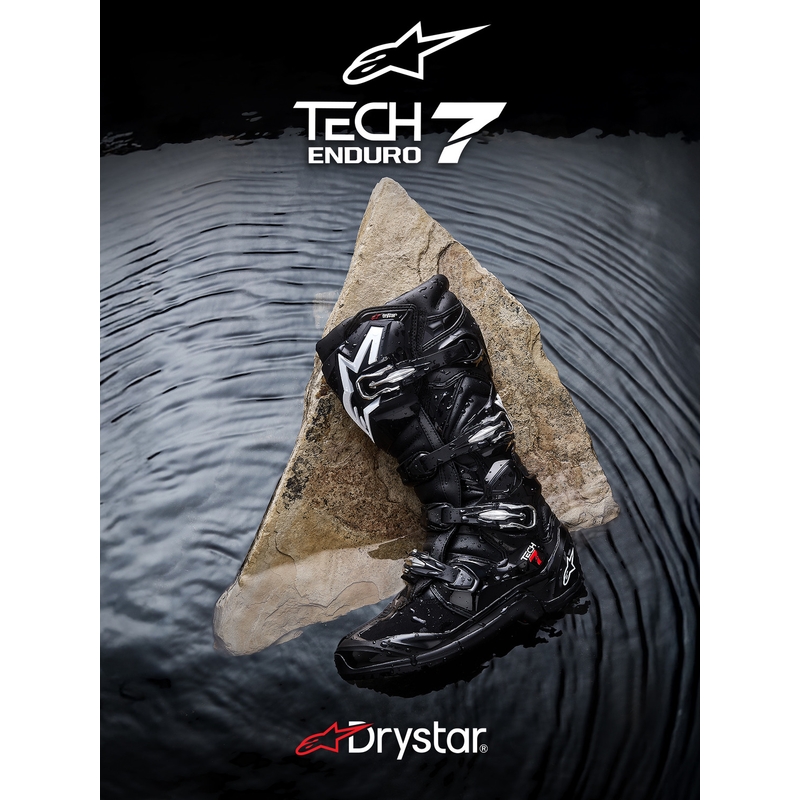 Мотоциклетни ботуши Alpinestars Tech 7 Enduro Drystar, черни