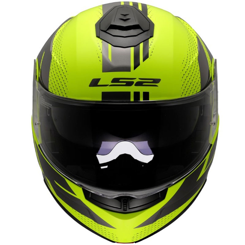 Каска с отваряне LS2 FF908 Strobe II Code, лъскава, флуоресцентна, жълто-черна
