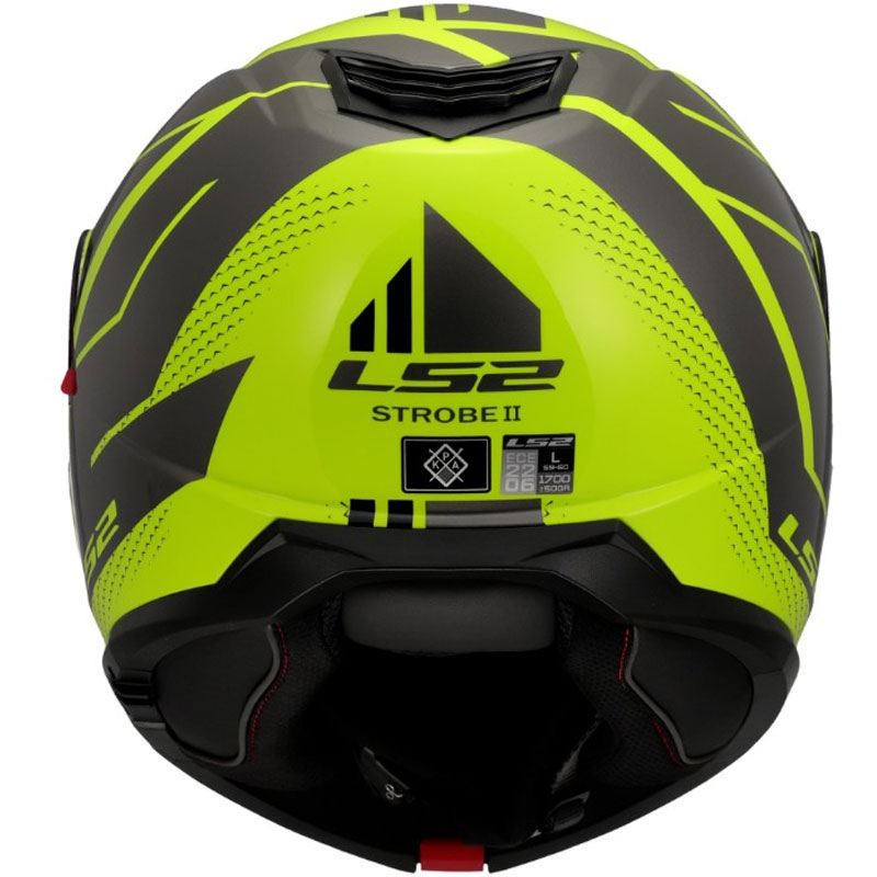 Каска с отваряне LS2 FF908 Strobe II Code, лъскава, флуоресцентна, жълто-черна