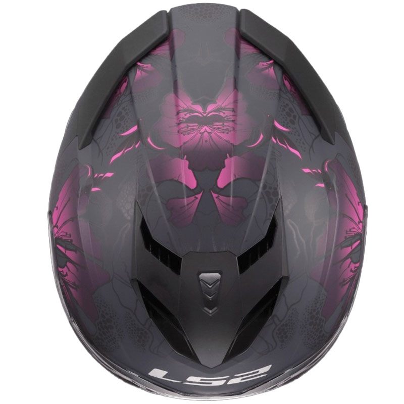 LS2 FF818 Storm III Burst Мотоциклетна каска с пълно лице, черно-розова