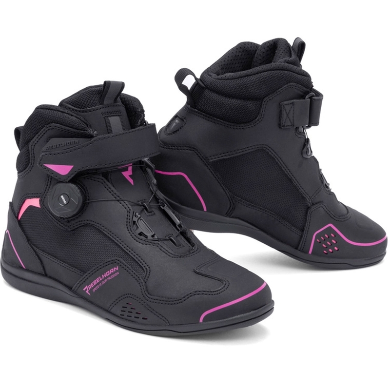 Дамски мотоциклетни ботуши Rebelhorn Spark II Black and Pink