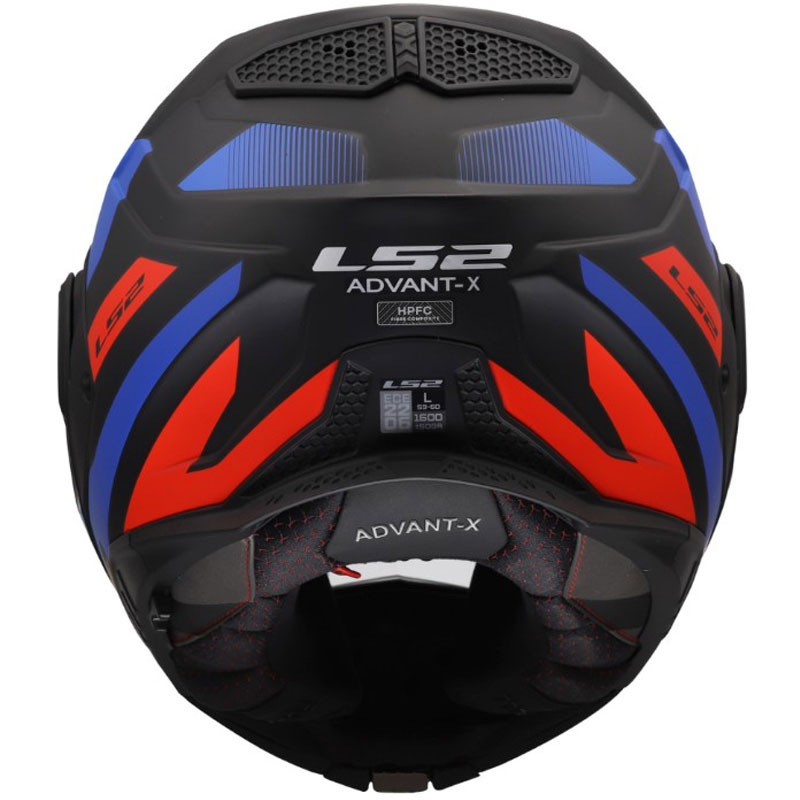 Мото каска с отваряне LS2 FF901 Advant X Nova матово черно-червено-синьо