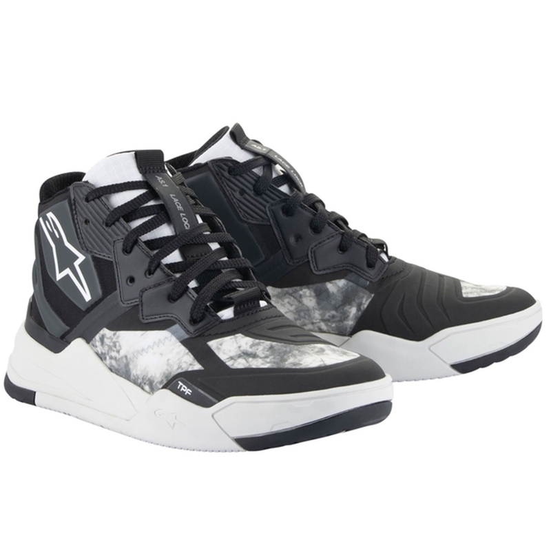 Alpinestars Speedflight черно-сиво-бели ботуши за мотоциклет