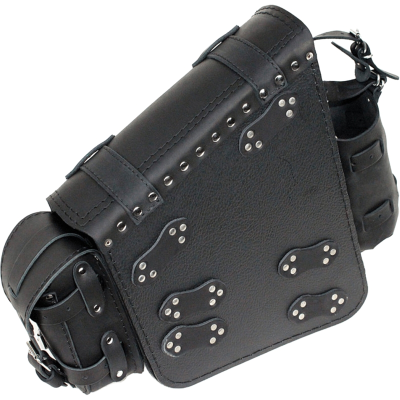 Кожена мотоциклетна чанта RSA S49 HD Softail черна