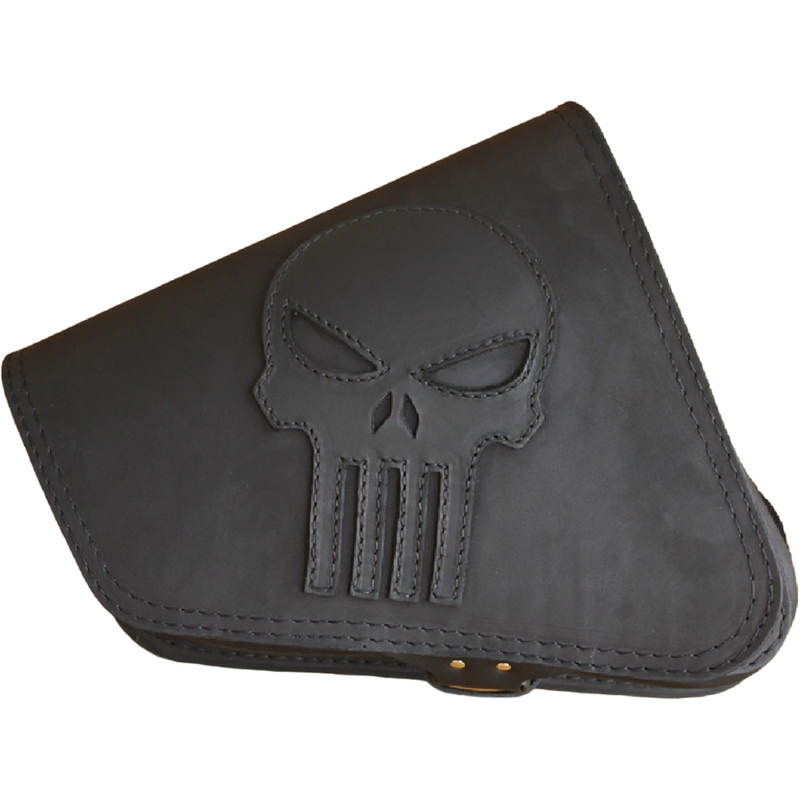 Кожена мотоциклетна чанта RSA S571 Punisher HD Sportster черна