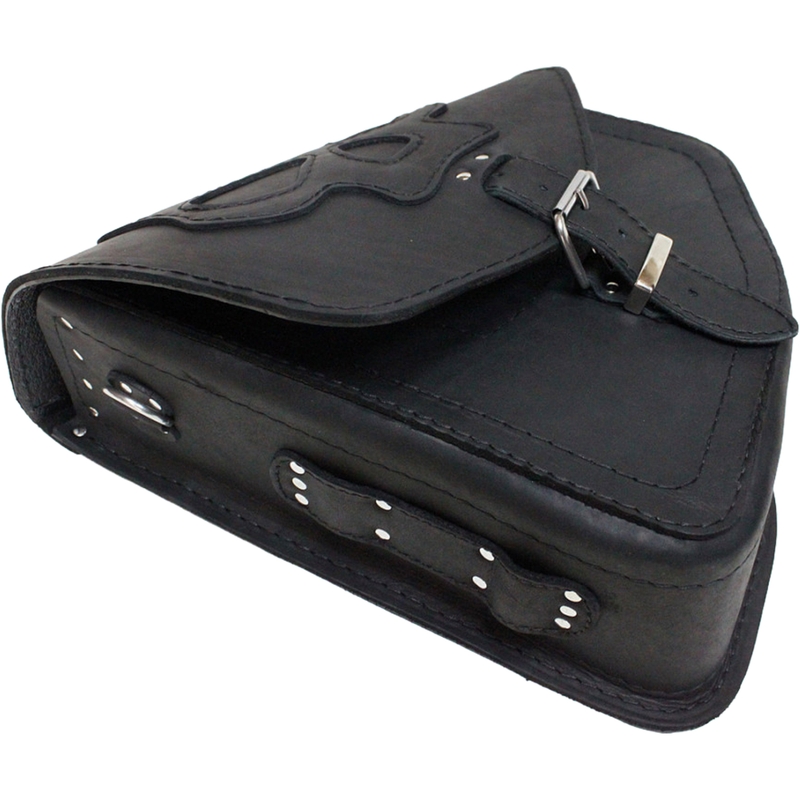 Кожена мотоциклетна чанта RSA S66 Skull HD Softail черна