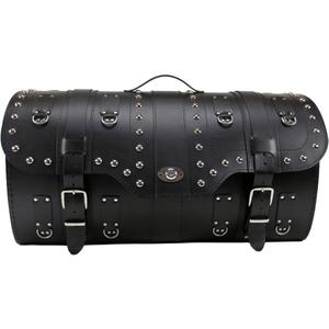 Кожен калъф за мотоциклет с ключалка и нитове RSA K160 черен