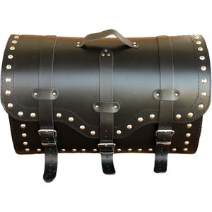 Кожен калъф за мотоциклет с ключалка и нитове RSA K155 черен