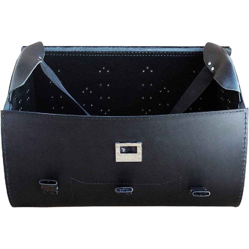 Кожен калъф за мотоциклет с ключалка RSA K451 черен