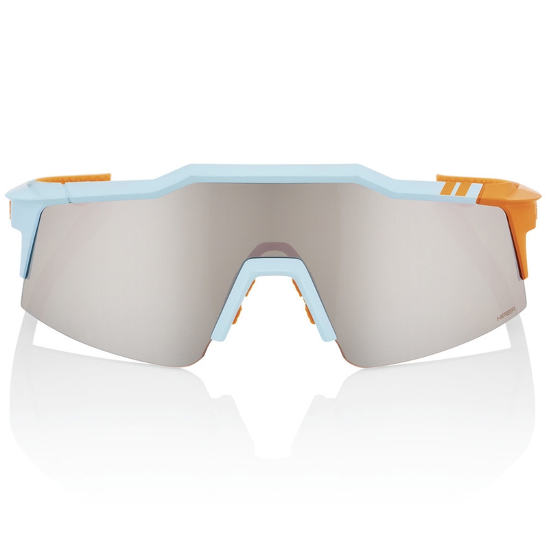 100% SPEEDCRAFT SL Soft Tact двуцветни Hiper слънчеви очила със сребърни лещи