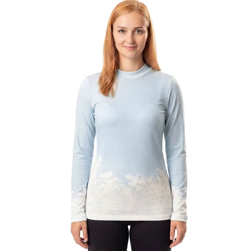 Дамска термална тениска nanosilver® Frozen blue and white