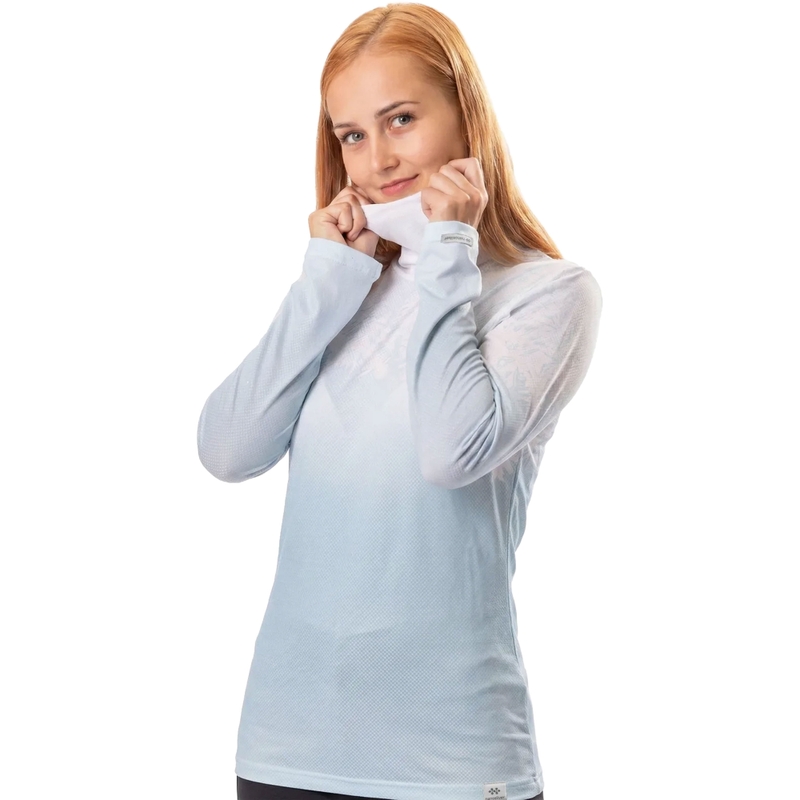Дамска термална тениска nanosilver® Frozen blue and white II