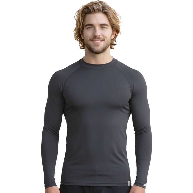 Термо риза nanosilver® Raglan антрацитно сиво - дълъг ръкав