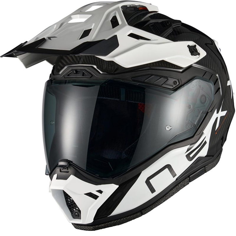 Ендуро мотоциклетна каска Nexx X.Rally Gravix Carbon черно-бяла