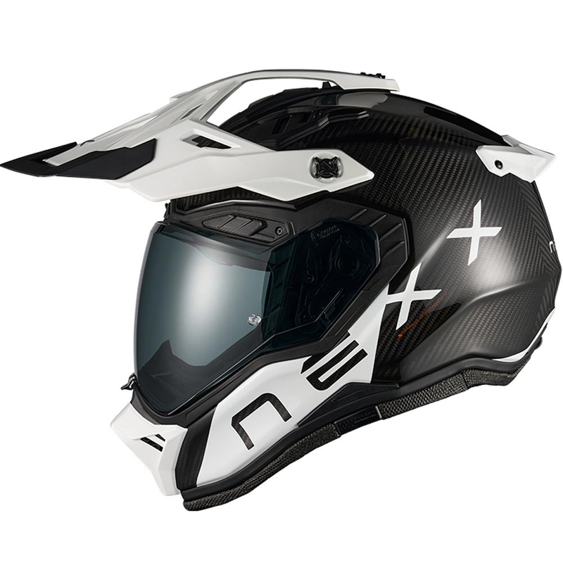 Ендуро мотоциклетна каска Nexx X.Rally Gravix Carbon черно-бяла