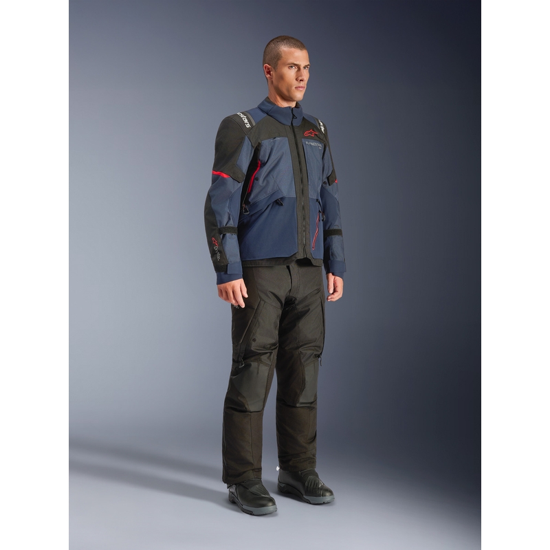 Мотоциклетно яке Alpinestars Andes V4 Drystar, тъмносиньо-синьо-черно
