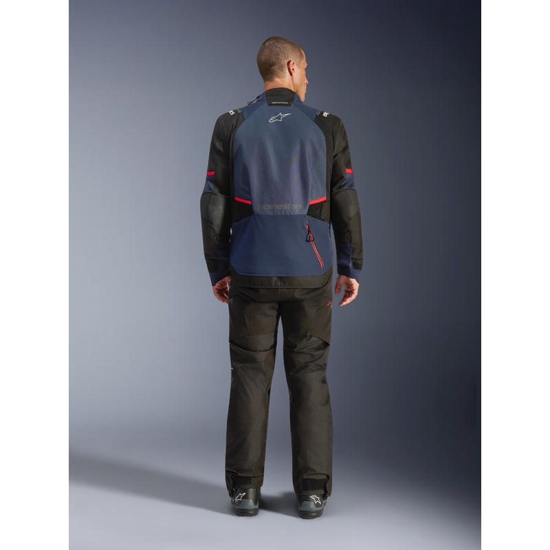 Мотоциклетно яке Alpinestars Andes V4 Drystar, тъмносиньо-синьо-черно