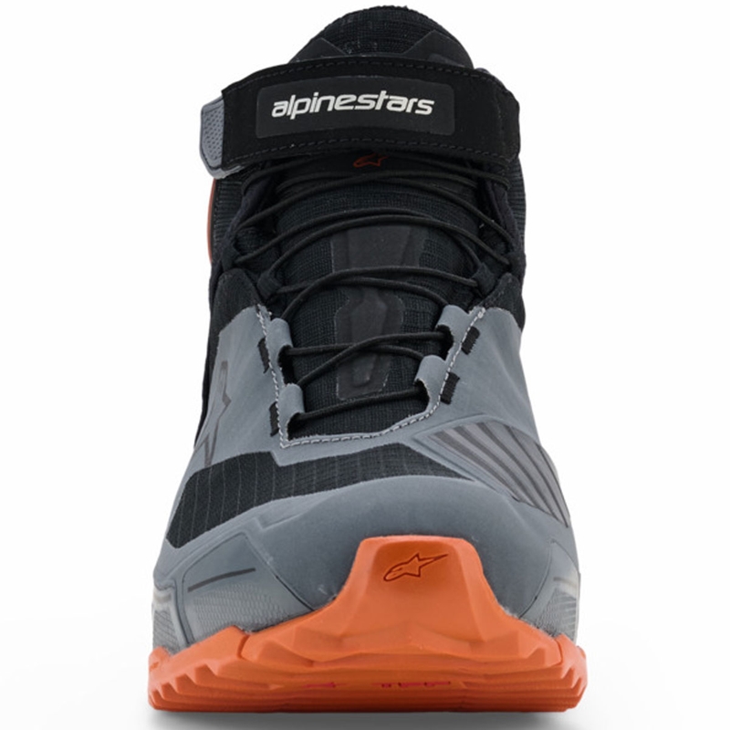 Мотоциклетни ботуши Alpinestars CR-X Drystar черно-тъмносиво-оранжево